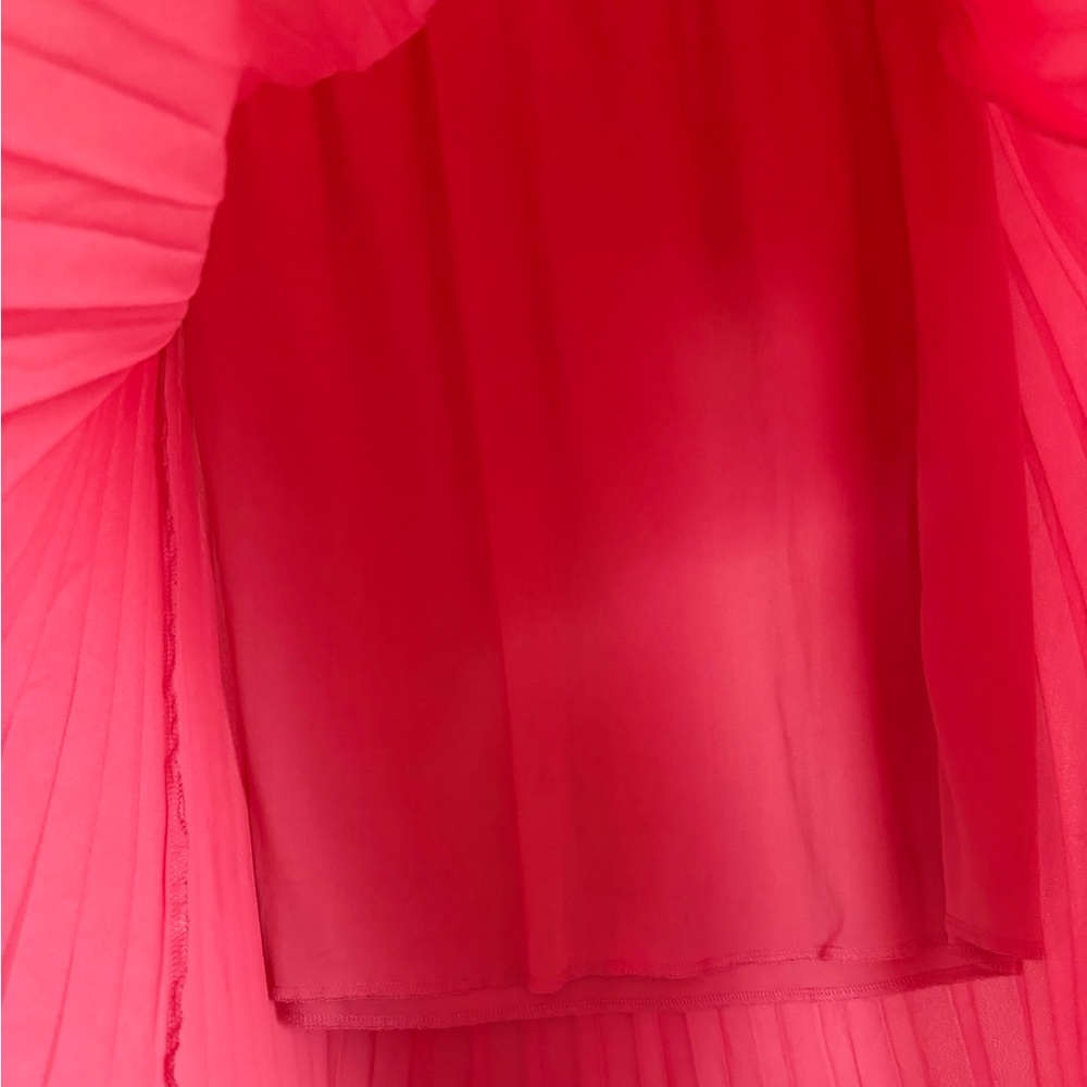 Rose Pink Pleated Midi Skirt - Picture 4 of 4